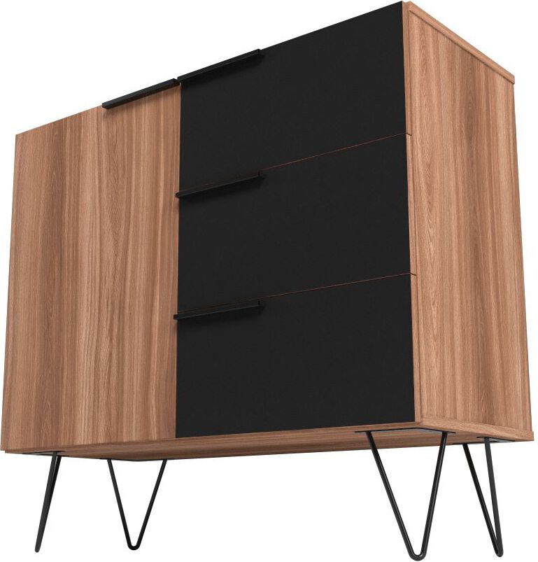 Manhattan Comfort Dressers - Beekman 35.43 Dresser in Brown and Black