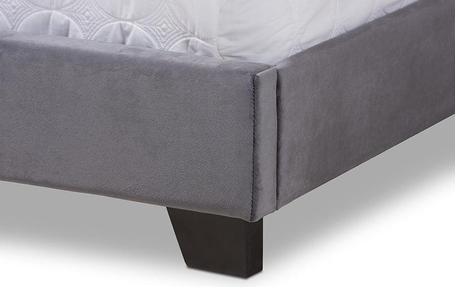 Wholesale Interiors Beds - Darcy King Bed Dark Gray