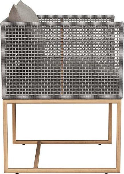 SUNPAN Outdoor Dining Chairs - Crete Dining Armchair Natural Pallazo Taupe