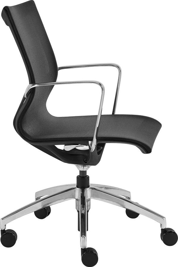Euro Style Task Chairs - Tertu Low Back Office Chair Black