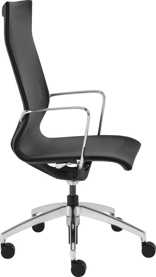 Euro Style Task Chairs - Tertu High Back Office Chair Black