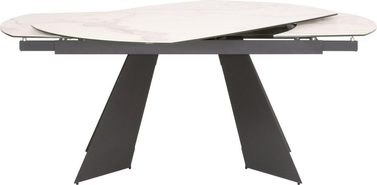 Essentials For Living Dining Tables - Torque Extension Dining Table Matte Dark Gray