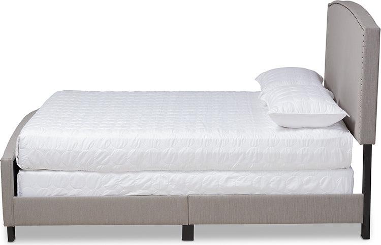 Wholesale Interiors Beds - Morgan Queen Bed Gray & Black