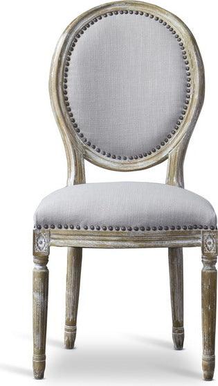 Wholesale Interiors Dining Chairs - Clairette Wood Traditional French Accent Chair-Round