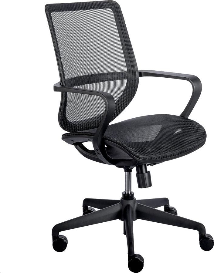 Euro Style Task Chairs - Megan Office Chair Black