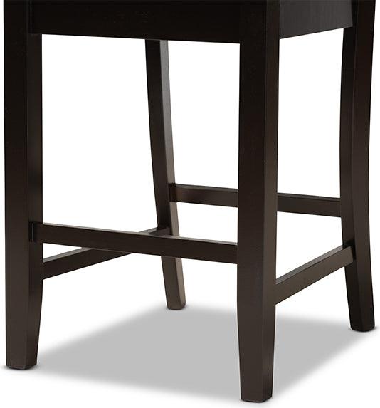 Wholesale Interiors Barstools - Gervais Counter Stool Sand & Dark Brown (Set of 2)