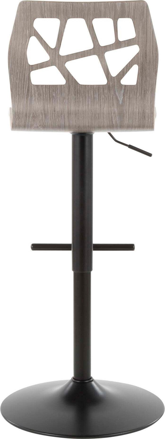 Lumisource Barstools - Folia Barstool Black & Light Gray