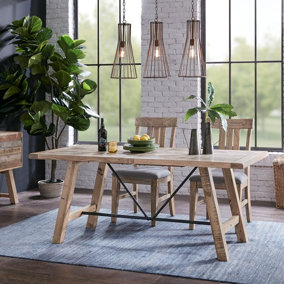 Olliix.com Sectional Sofas - 4-Piece Dining Set Natural