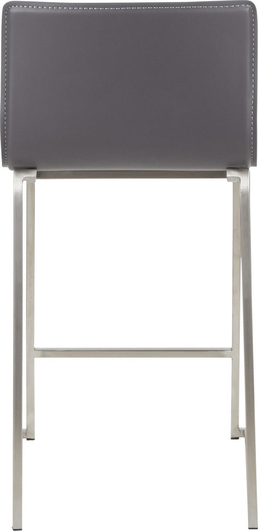 Lumisource Barstools - Mara Counter Stool & Gray (Set of 2)