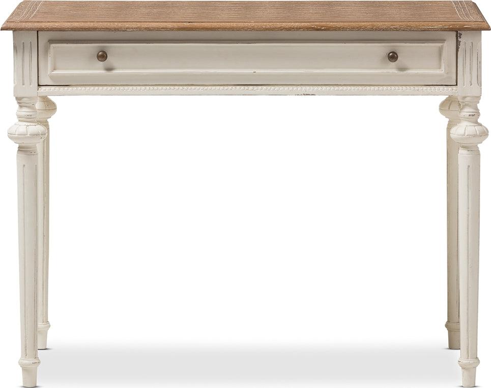 Wholesale Interiors Desks - Marquetterie French Provincial Writing Desk Weathered Oak