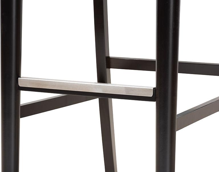 Wholesale Interiors Barstools - Alexandra Bar Stool Gray & Espresso Brown (Set of 2)