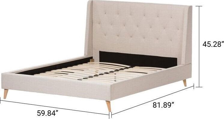 Wholesale Interiors Beds - Adelaide Full Bed Light Beige