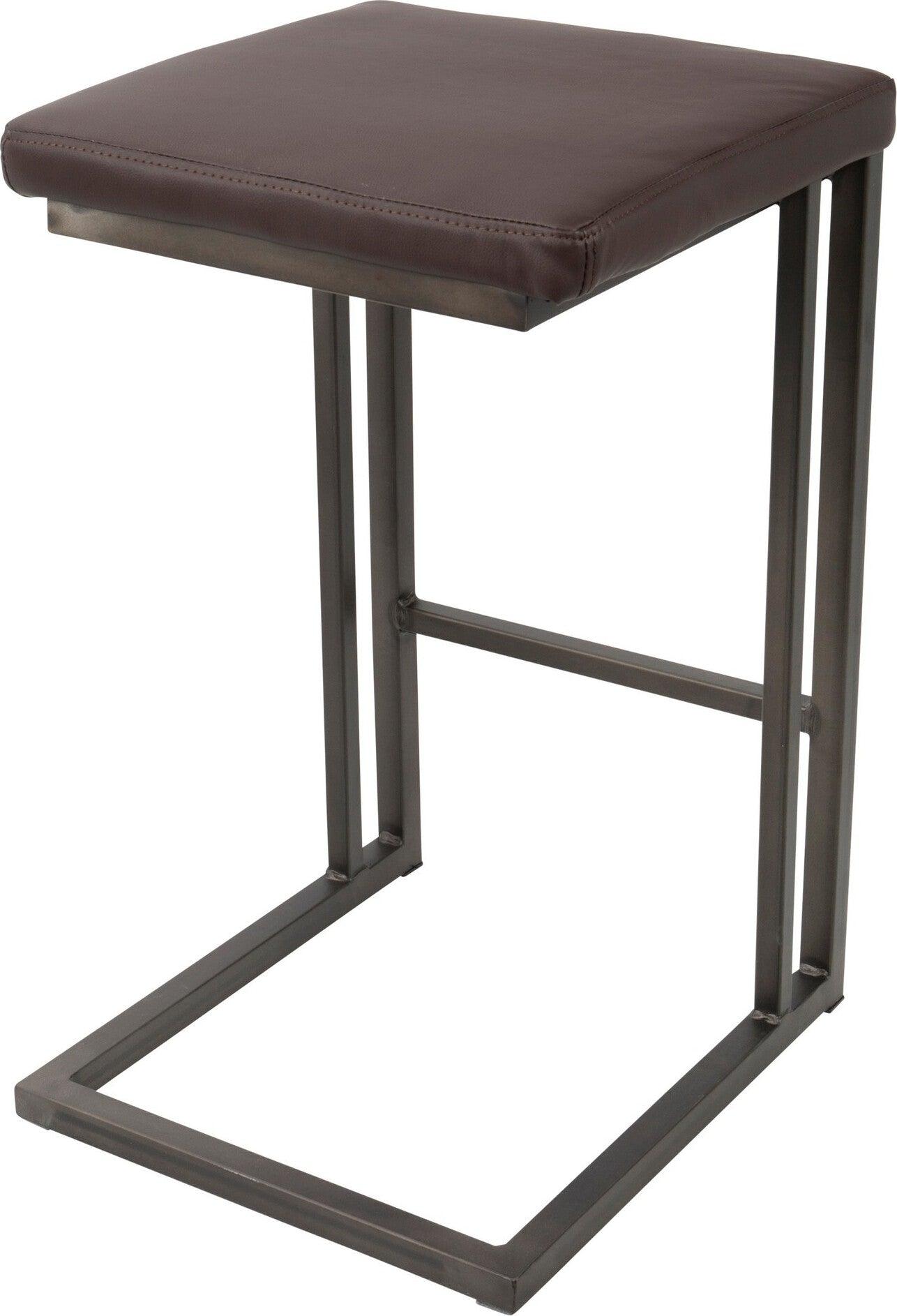 Lumisource Barstools - Roman Counter Stool Antique & Espresso (Set of 2)