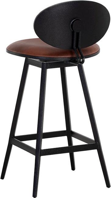 SUNPAN Barstools - Ember Swivel Counter Stool - Bravo Cognac