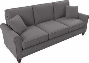 Bush Business Furniture Sofas & Couches - 85W Sofa French Gray Herringbone Fabric HDJ85BFGH-03K