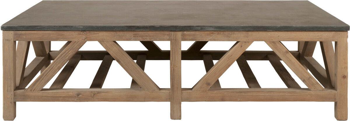 Essentials For Living Coffee Tables - Blue Stone Coffee Table Smoke Gray Pine & Bluestone