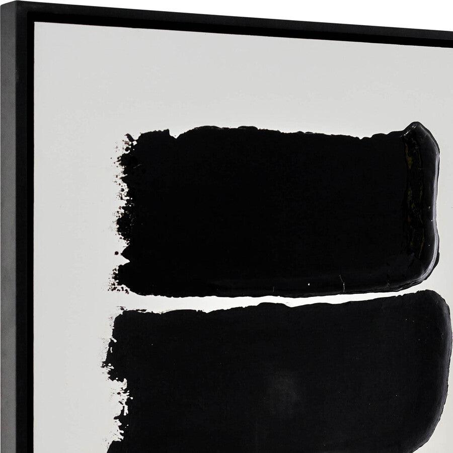 Sagebrook Home Wall Art - 35X59Hand Painted Black Resin Ingot Box