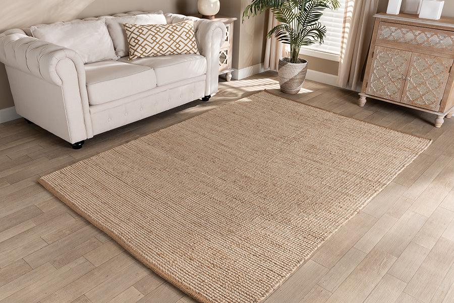 Wholesale Interiors Indoor Rugs - Michigan Modern and Contemporary Natural Brown Handwoven Hemp Blend Area Rug