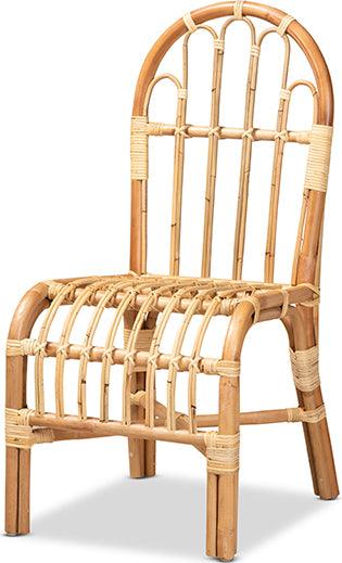 Wholesale Interiors Dining Chairs - Athena Modern and Contemporary Natural Finished Rattan Dining Chair