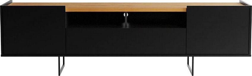 Manhattan Comfort TV & Media Units - Winston 70.86 TV Stand in Black and Cinnamon