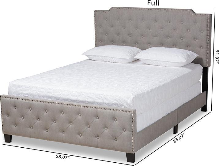Wholesale Interiors Beds - Marion King Bed Gray & Black