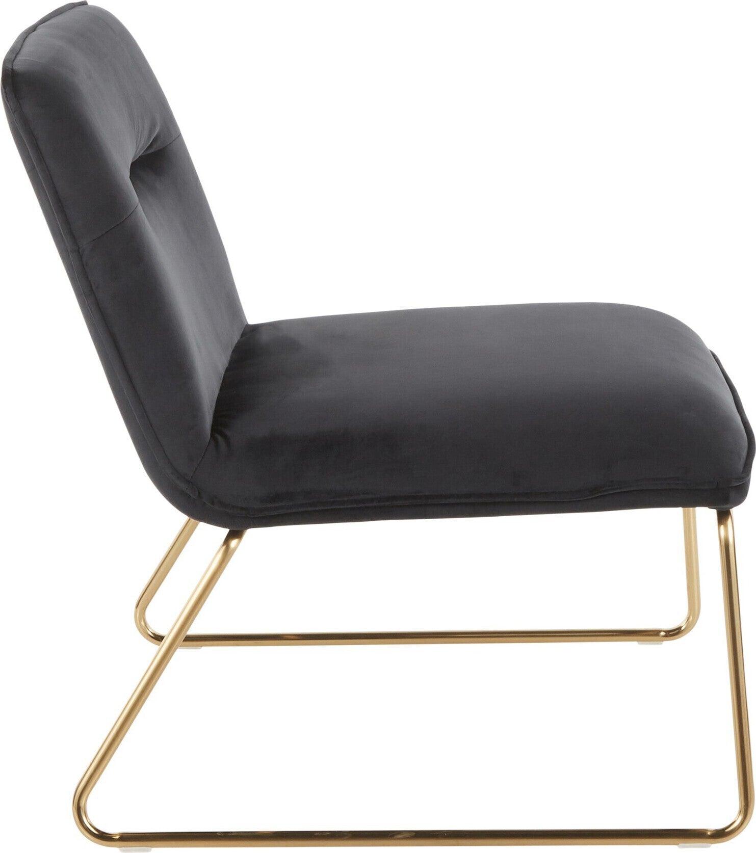 Lumisource Accent Chairs - Casper Accent Chair Gold & Black