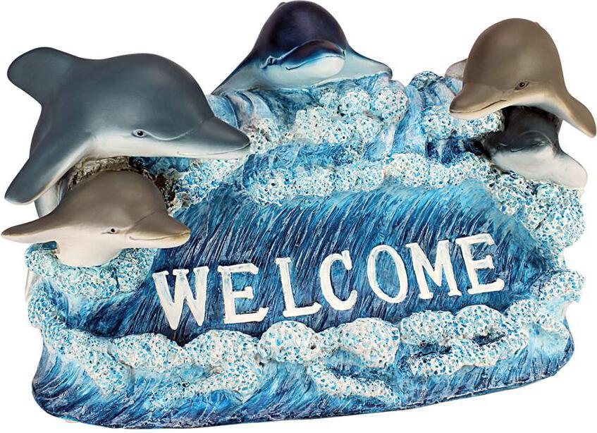 Design Toscano Garden Lovers Gifts - Dolphin Welcome Sign