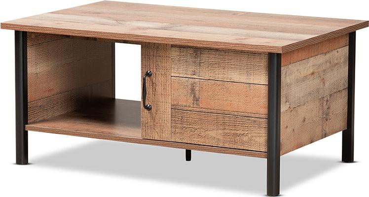 Wholesale Interiors Coffee Tables - Vaughan Coffee Table Oak Brown & Black