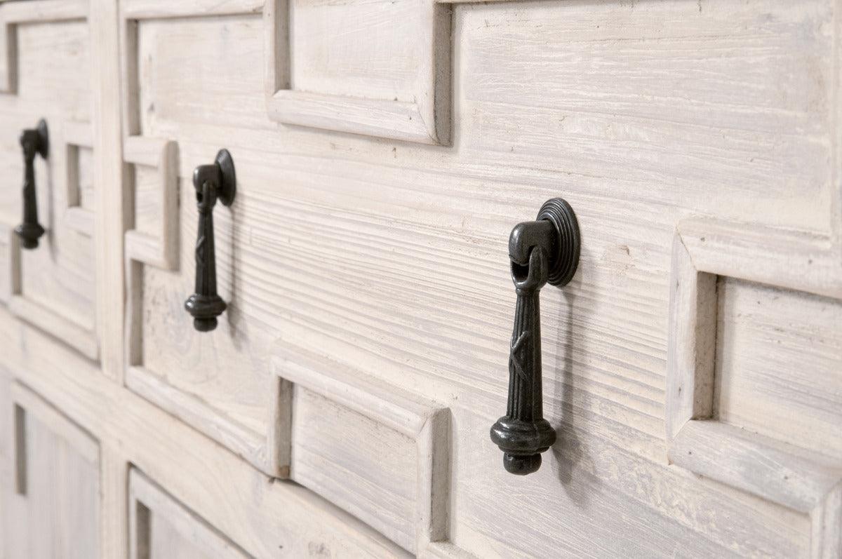 Essentials For Living Buffets & Cabinets - Emerie Media Sideboard White Wash Pine & White Quartz