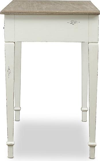 Wholesale Interiors Desks - Dauphine French Accent Writing Desk White & Light Brown