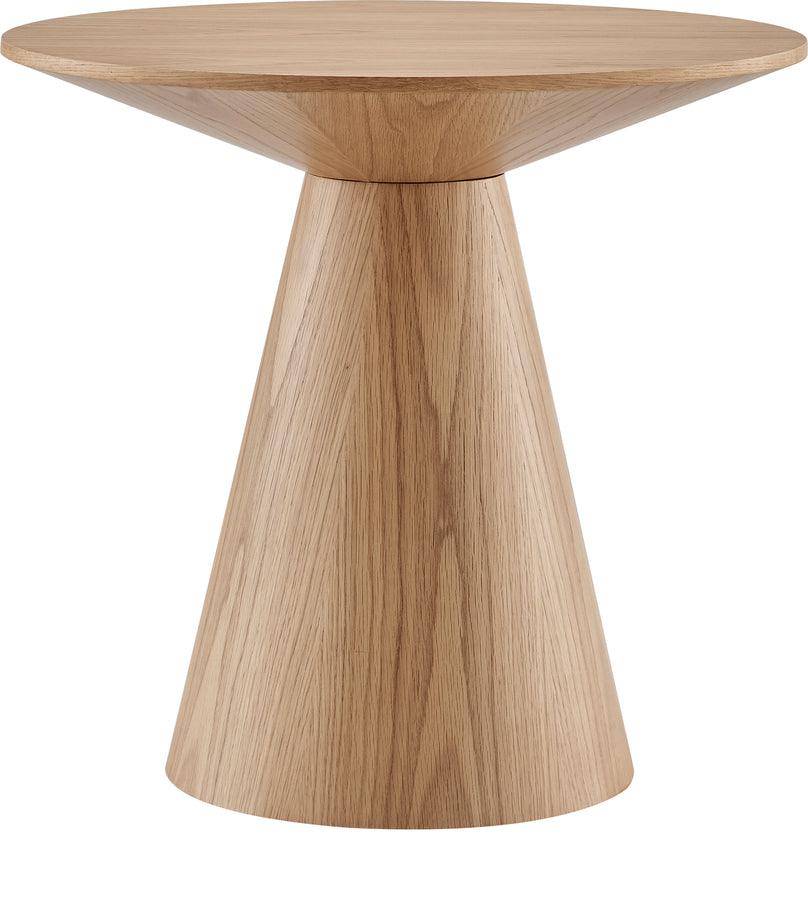 Euro Style Side & End Tables - Wesley 24" Round Side Table in Oak