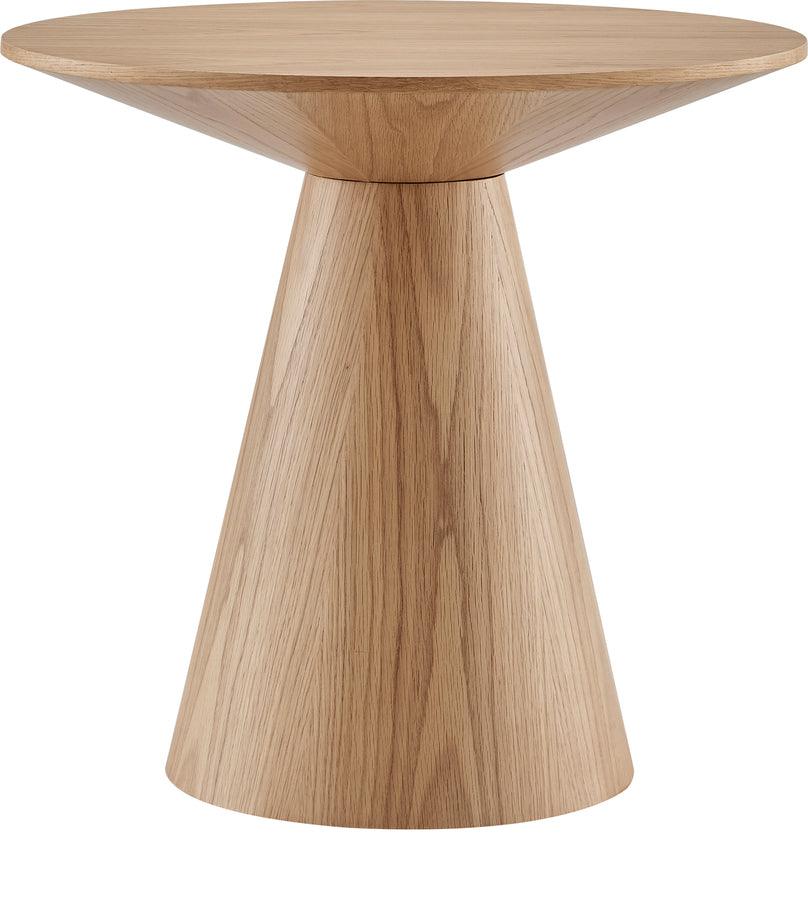 Wesley 24" Round Side Table in Oak