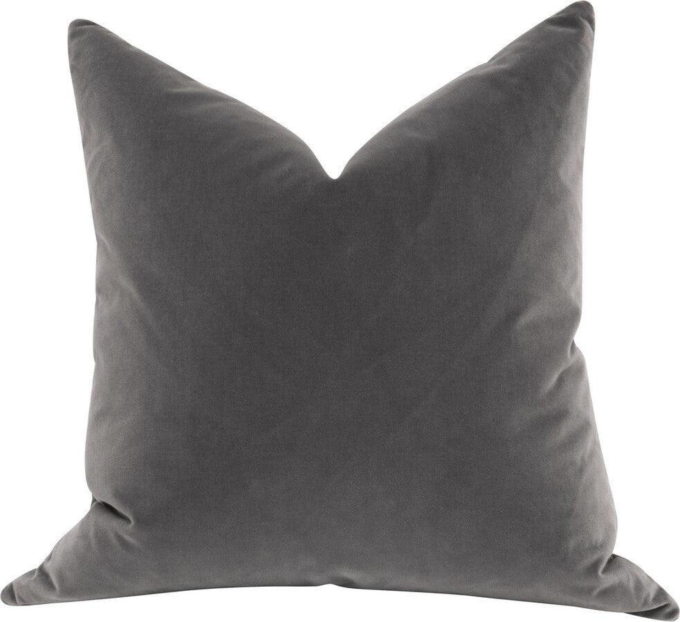 Essentials For Living Pillows & Throws - The Basic 22in Essential Pillow - Dark Dove Velvet