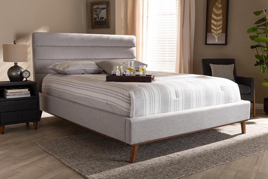 Wholesale Interiors Beds - Erlend Queen Bed Grayish Beige