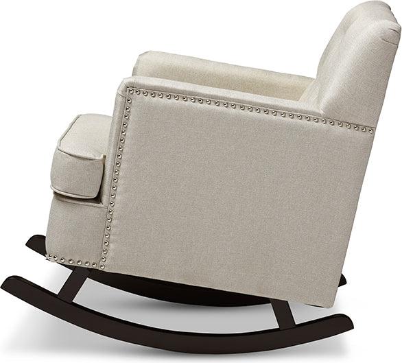 Wholesale Interiors Accent Chairs - Bethany 28.47" Accent Chair Light Beige