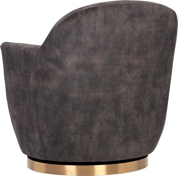 SUNPAN Accent Chairs - Casey Swivel Lounge Chair Nono Shitake