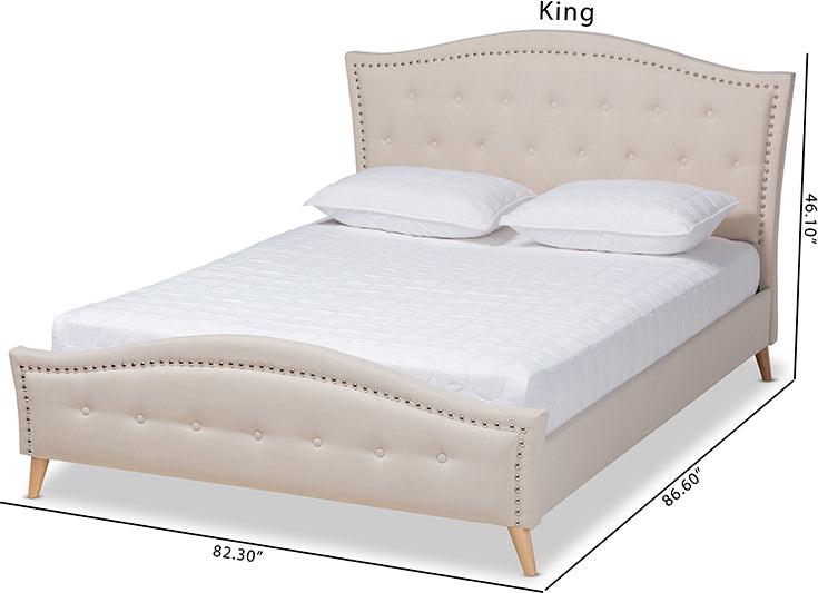 Wholesale Interiors Beds - Felisa King Bed Beige