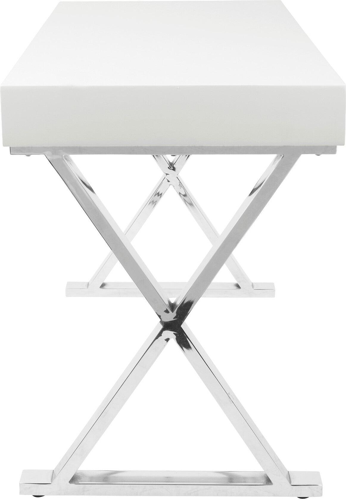 Lumisource Desks - Luster Desk White