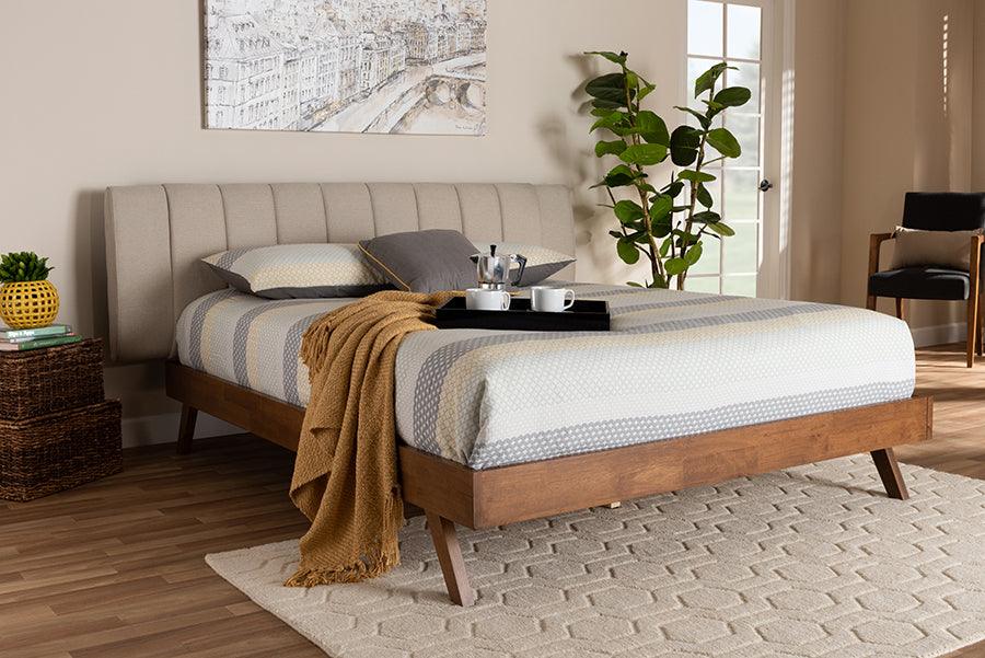 Wholesale Interiors Beds - Brita Queen Bed Beige