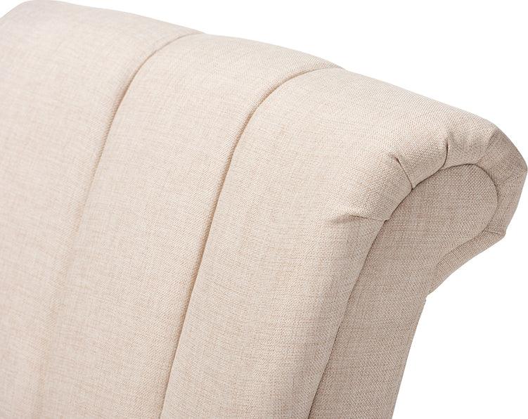 Wholesale Interiors Accent Chairs - Rayner Modern And Contemporary Beige Fabric Upholstered Swivel Chair