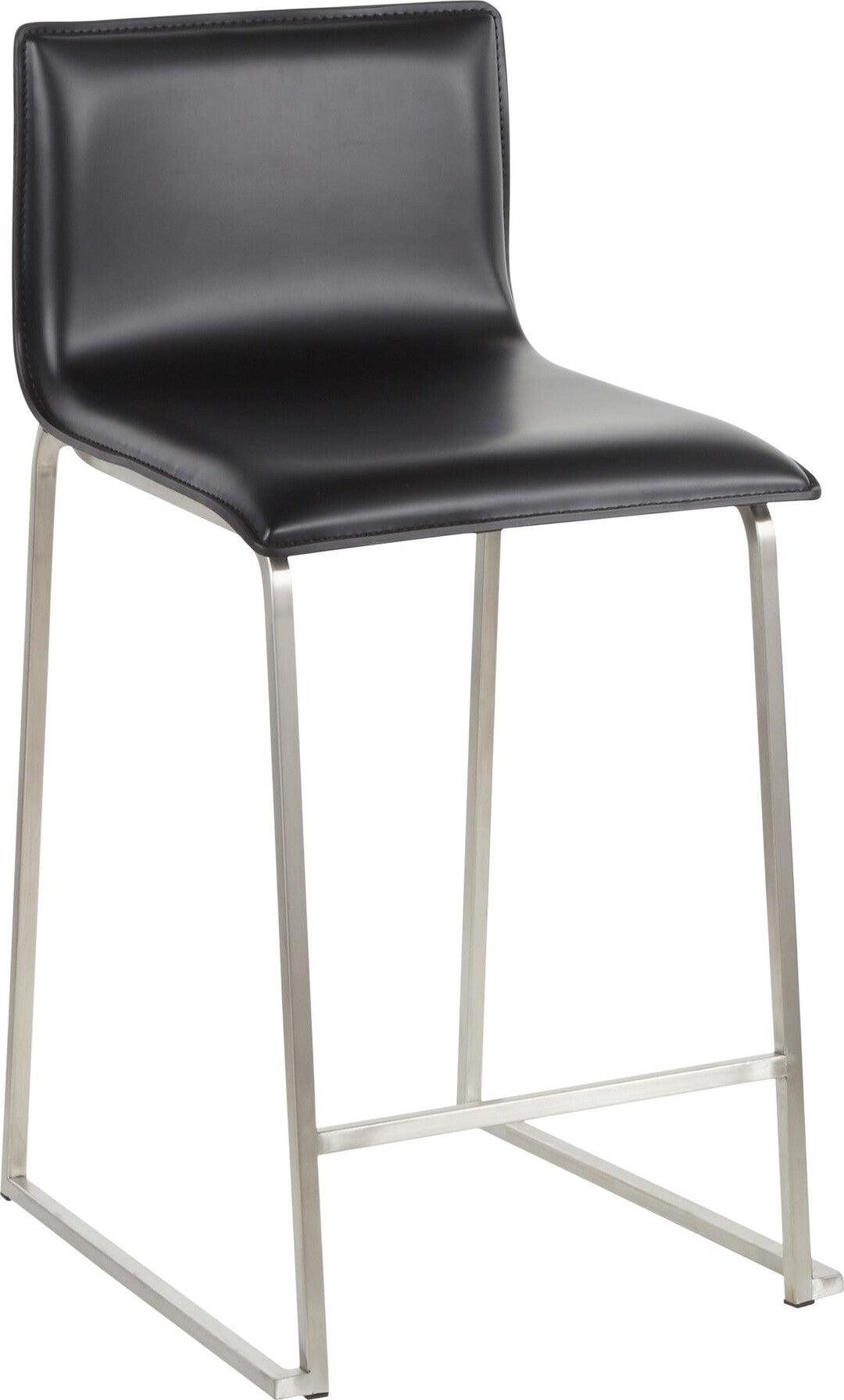 Lumisource Barstools - Mara Counter Stool & Black (Set of 2)