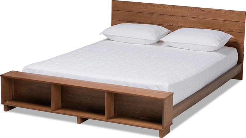 Wholesale Interiors Beds - Regina King Storage Bed Ash walnut