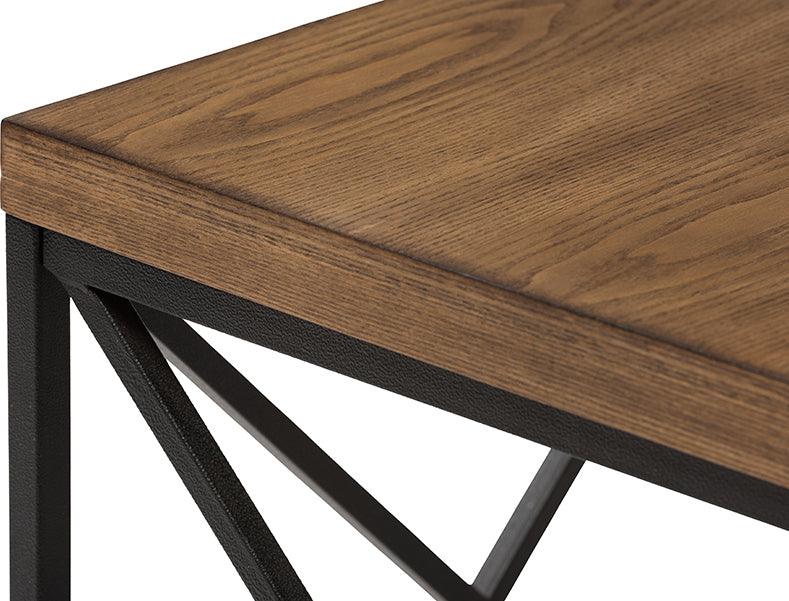 Wholesale Interiors Side & End Tables - Holden Vintage Industrial Antique Bronze End Table