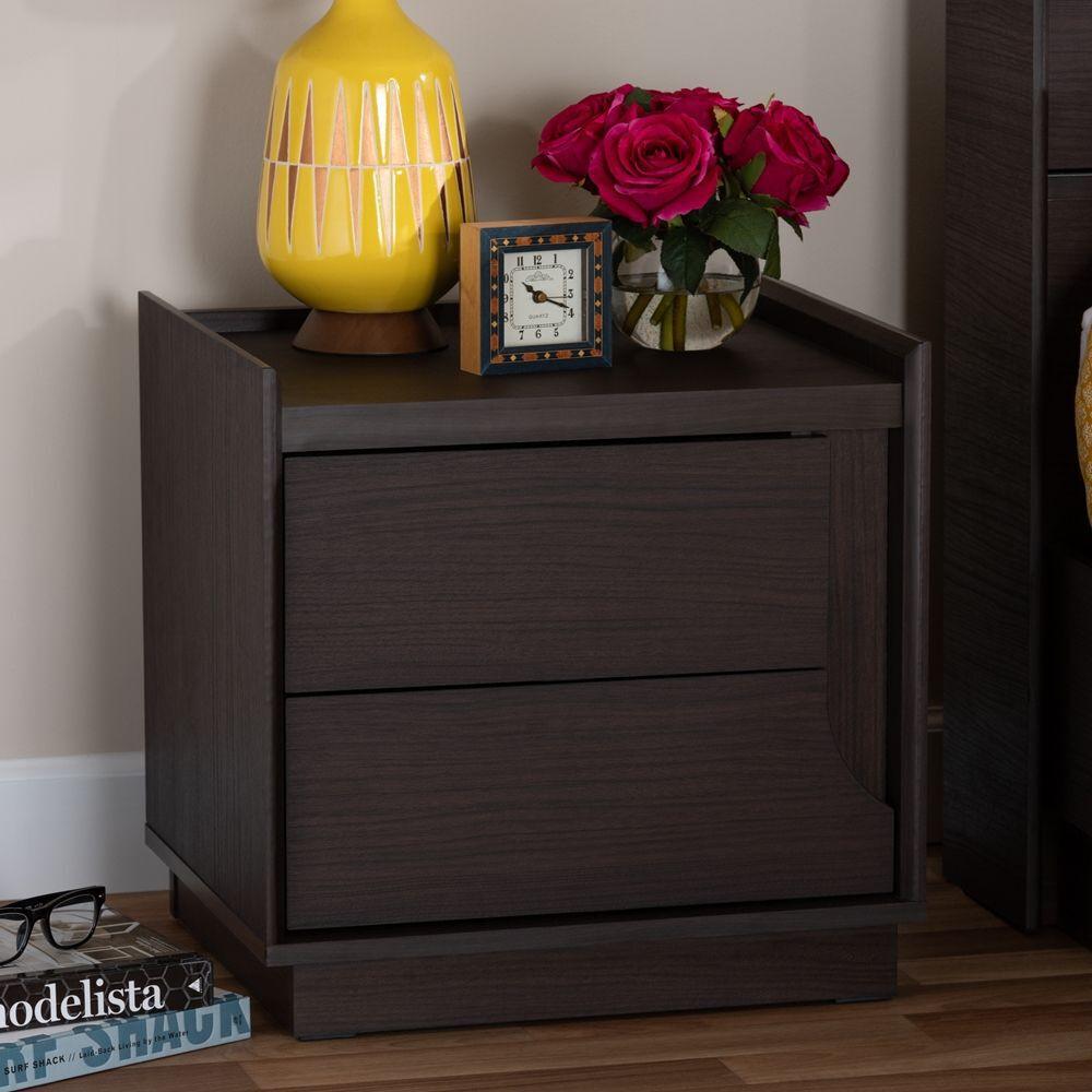 Wholesale Interiors Nightstands & Side Tables - Larsine Nightstand Brown