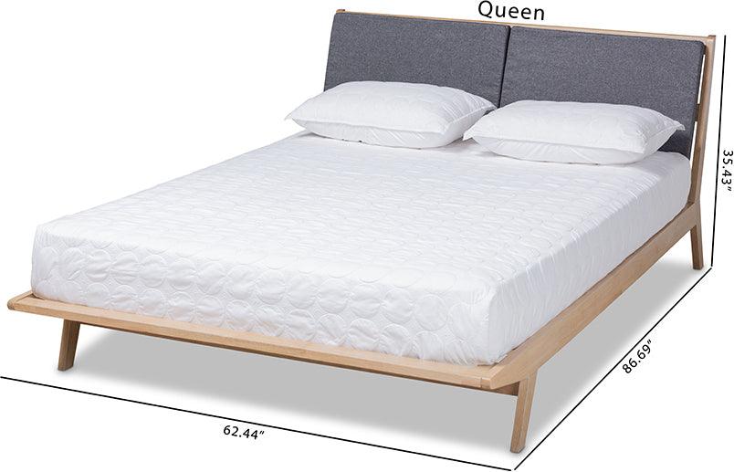 Wholesale Interiors Beds - Emile Queen Bed Gray & Natural