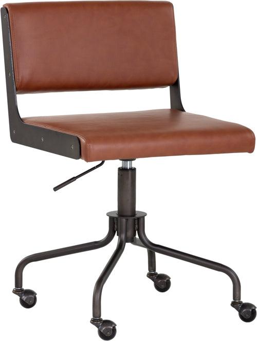 SUNPAN Task Chairs - Davis Office Chair Dark Bronze Rust Tan