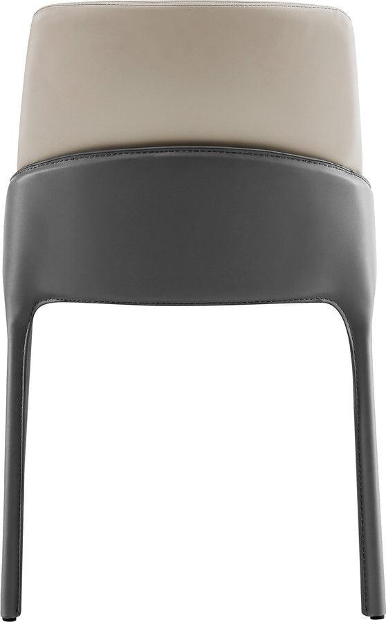 Euro Style Dining Chairs - Vilante Side Chair in Light Gray and Gray