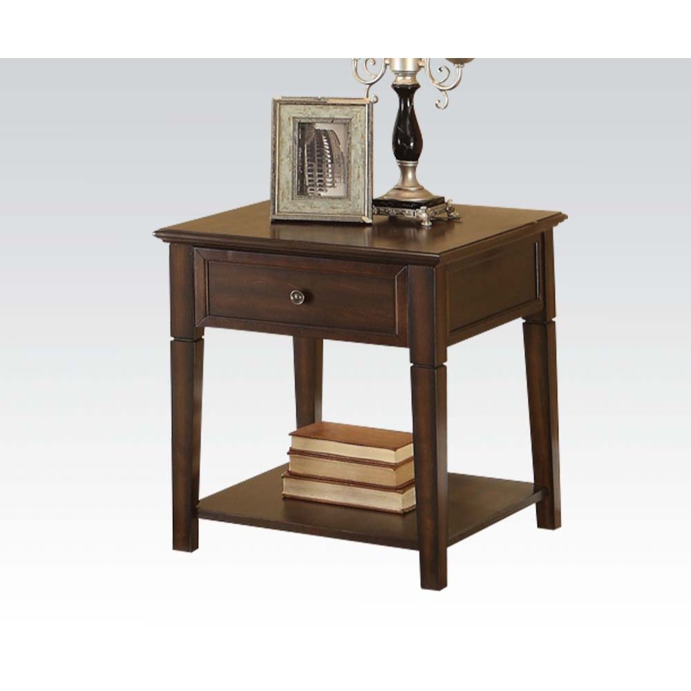 ACME Side & End Tables - ACME Malachi End Table, Walnut