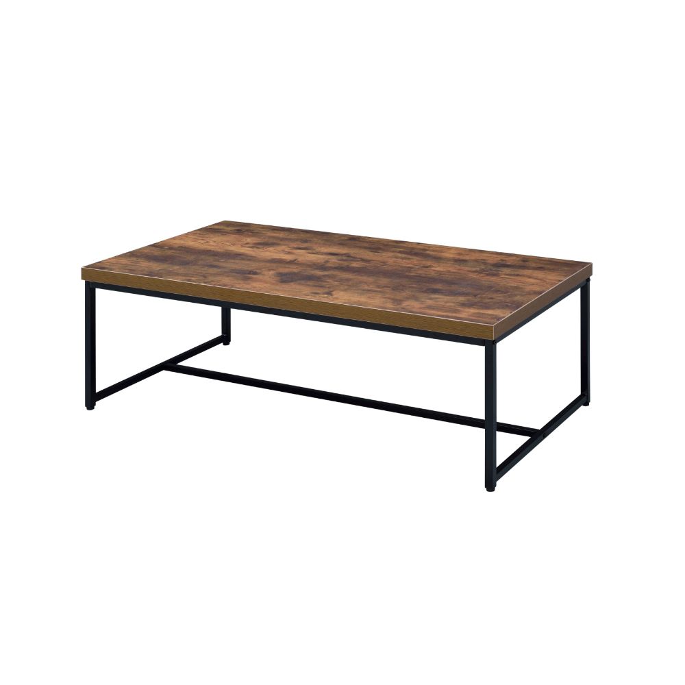 ACME Coffee Tables - ACME Bob Coffee Table, Weathered Oak & Black