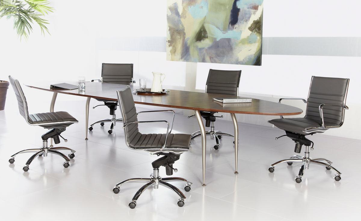Euro Style Task Chairs - Dirk Low Back Office Chair Black